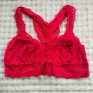 Aerie Vibrant pink Lace Bralette